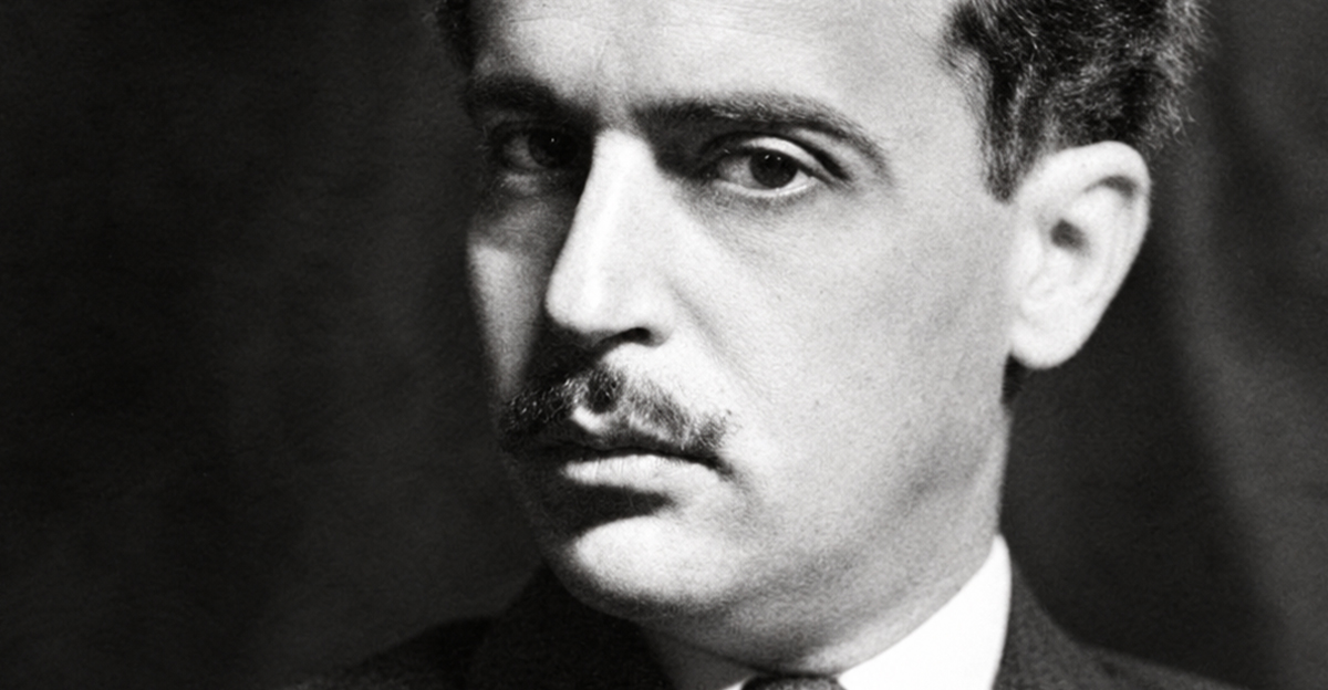 Black and white portrait of Paul Bern