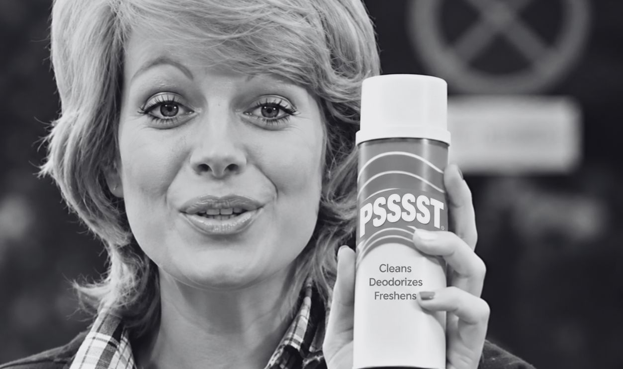 Screenshot from Psssssst Commercial, Clairol, Inc. (1972) 