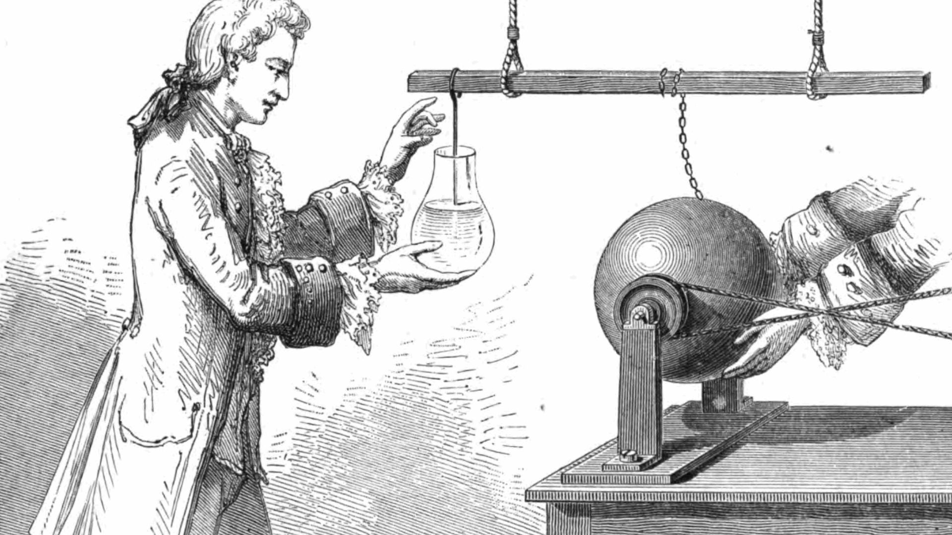 File:Andreas Cunaeus discovering the Leyden jar.png