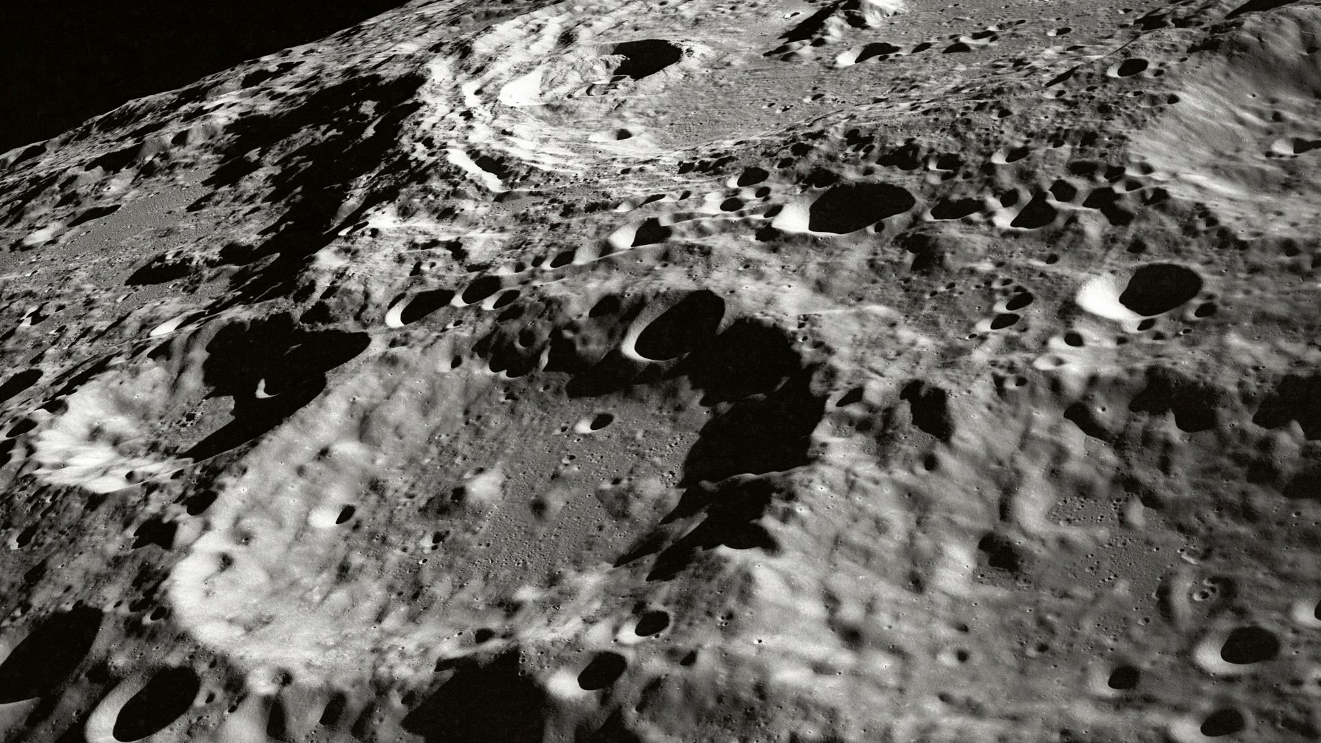 photo of moon surface