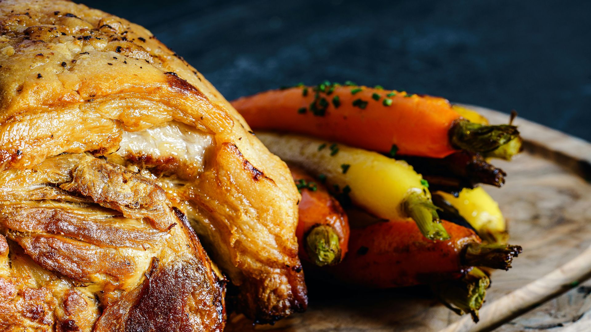 grilled meat on brown wooden chopping board