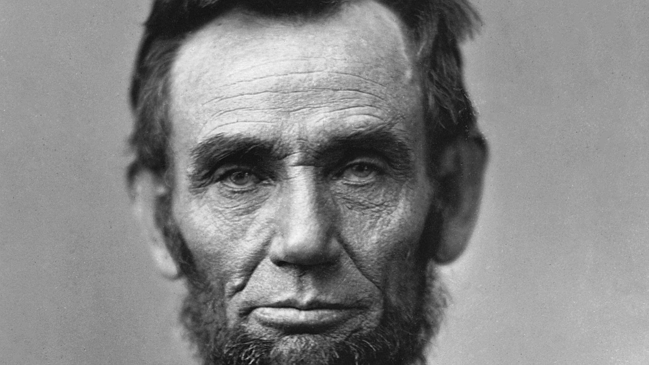 Abraham Lincoln portrait in suit