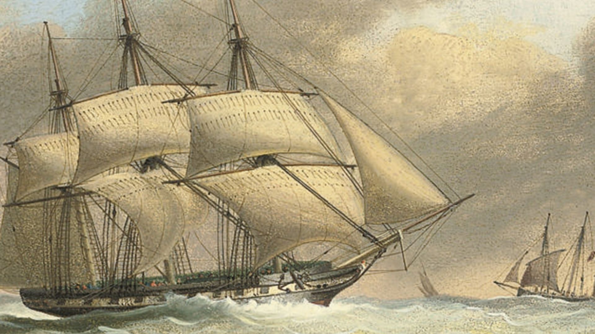 File:Nicholas Matthews Condy - A French frigate in a stiff breeze offshore.jpg
