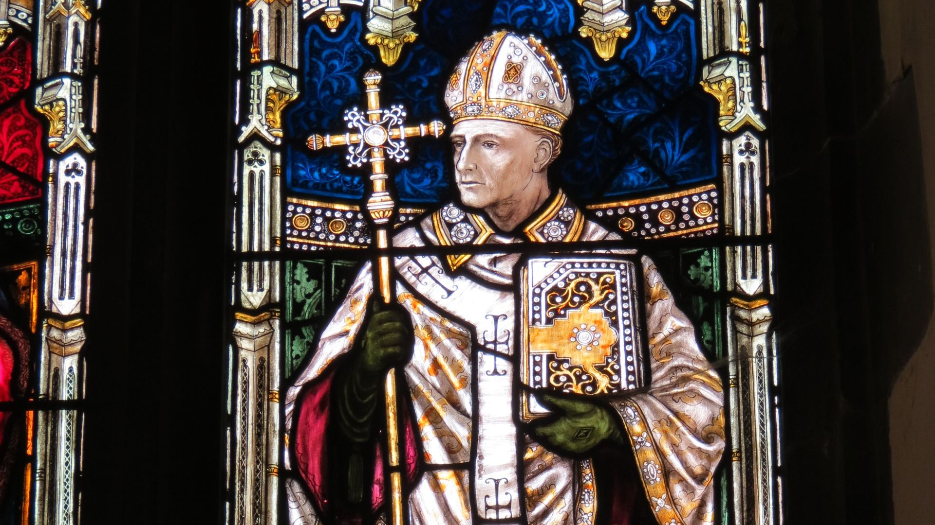 File:Vitrail Lanfranc - église Saint-Dunstan, Cantorbéry.jpg