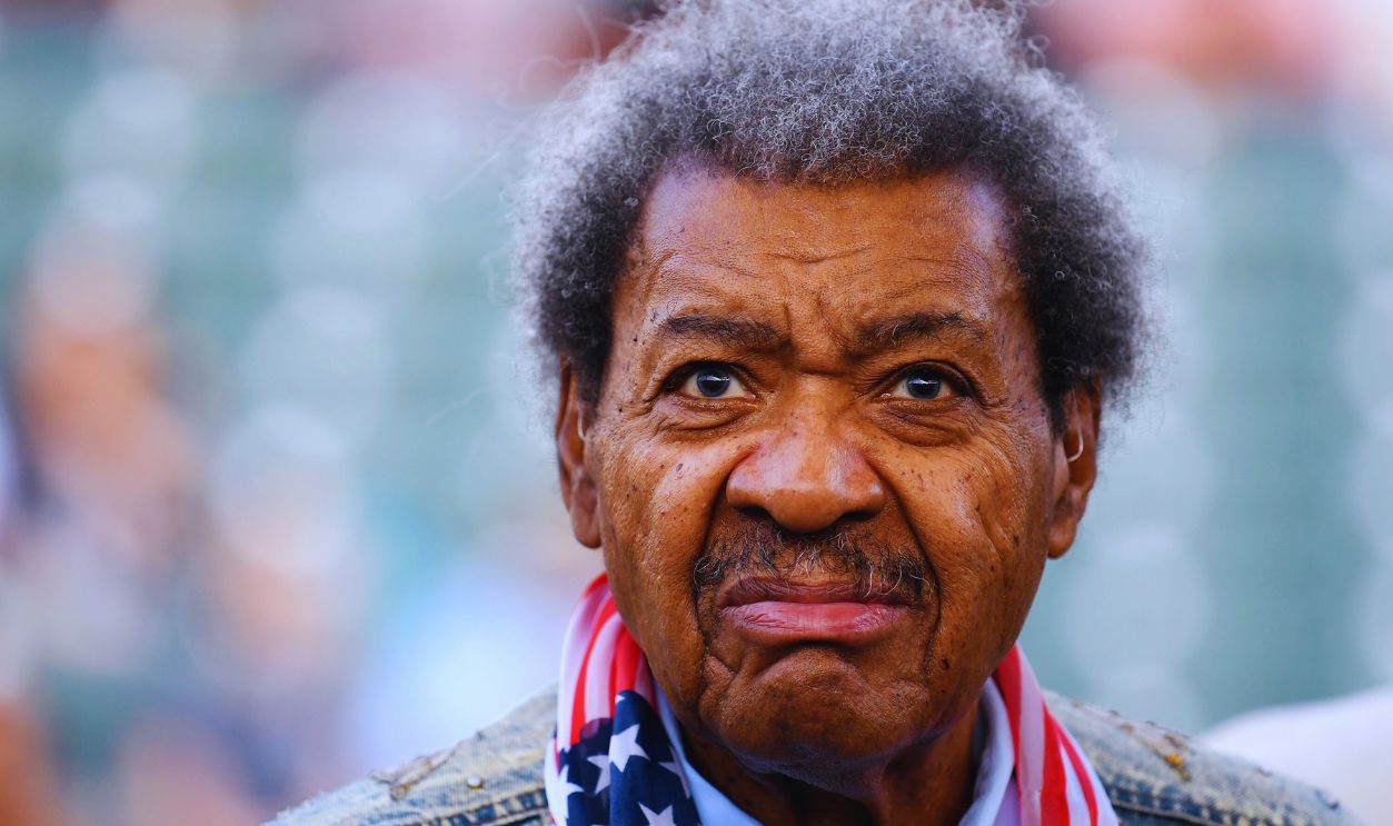   Gettyimages - 955134718, Gennady Golovkin v Vanes Martirosyan CARSON, CA - MAY 05: Promotor Don King stands seen ringside before the fight between Gennady Golovkin and Vanes Martirosyan in a WBC-WBA Middleweight Championship at StubHub Center on May 5, 2018 in Carson, California.