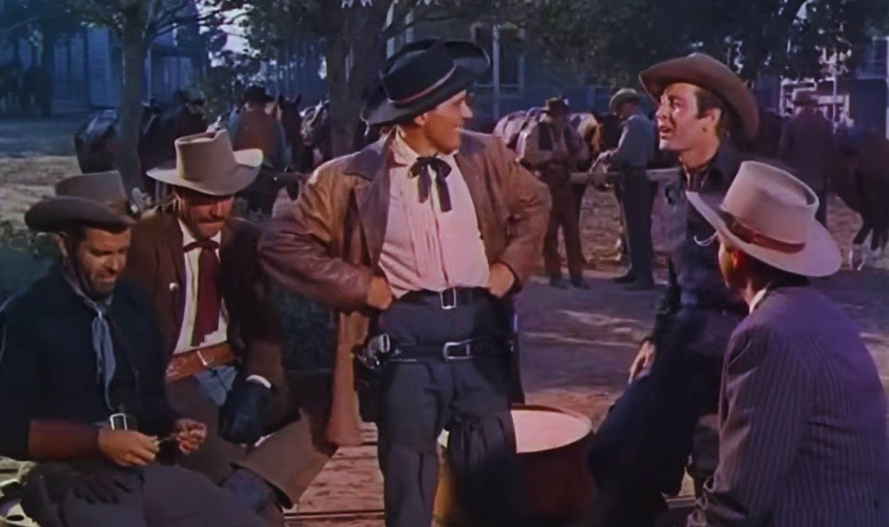 Screenshot from The Texas Rangers (1951)