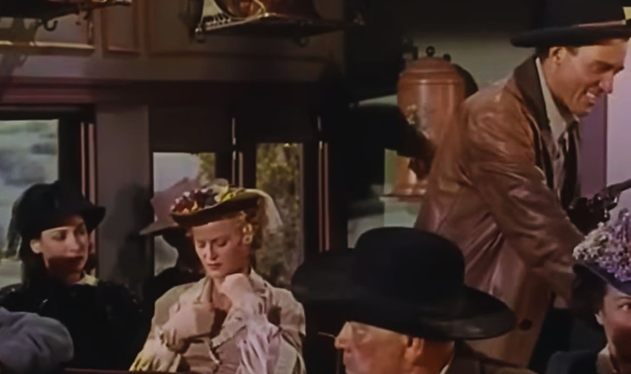 Screenshot from The Texas Rangers (1951)