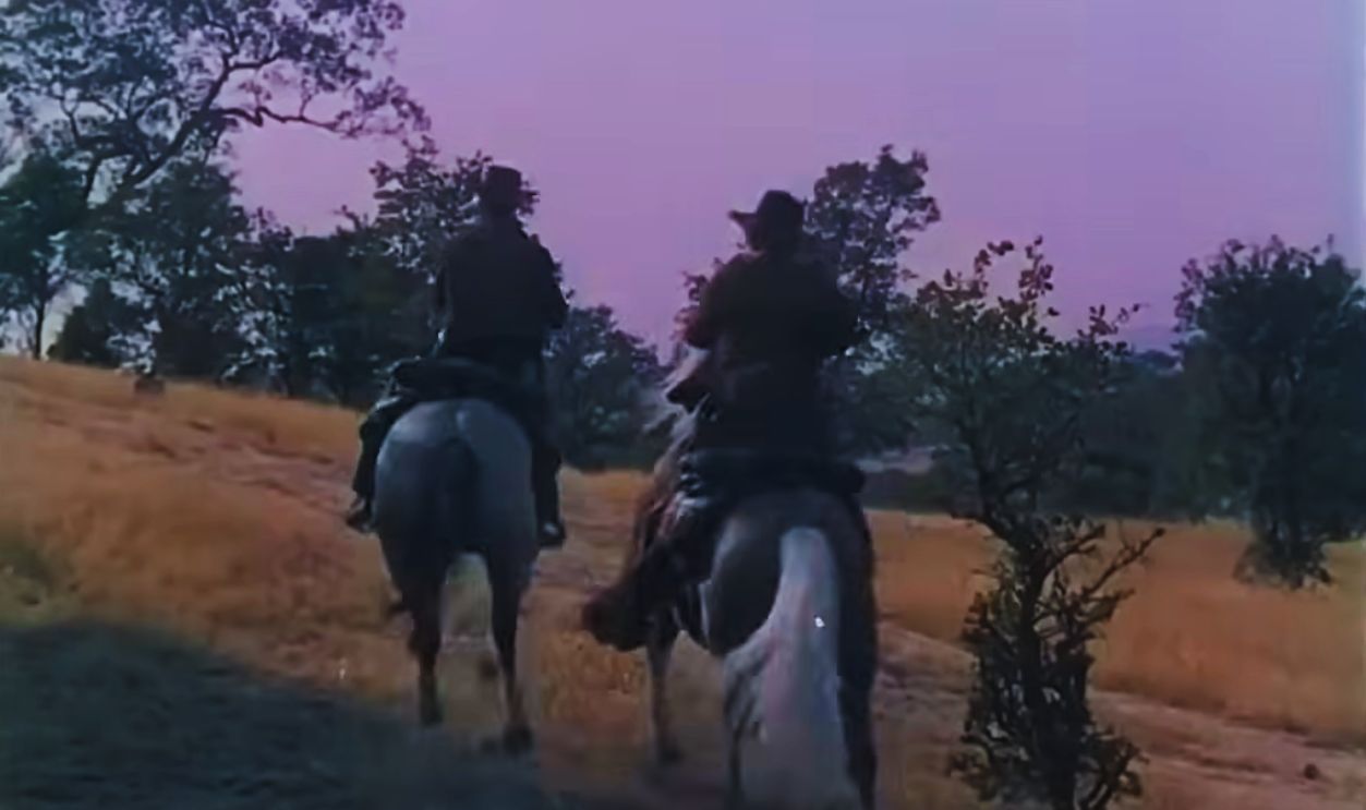 Screenshot from The Texas Rangers (1951)