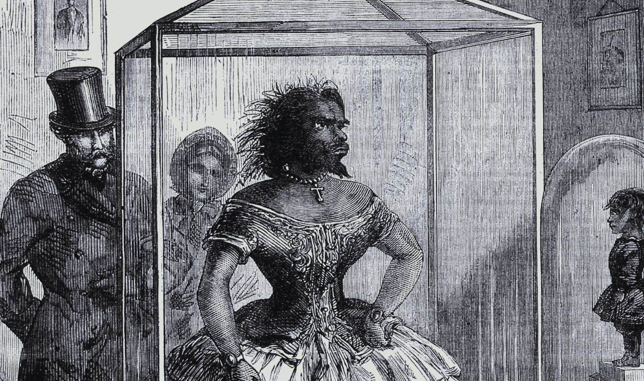 Gettyimages - 1397984312, Miss Julia Pastrana Julia Pastrana, a bearded woman, embalmed. Wood engraving, 1862. Miss Julia Pastrana, the embalmed nondescript, exhibiting at 191 Piccadilly. Artist unknown, 1862 