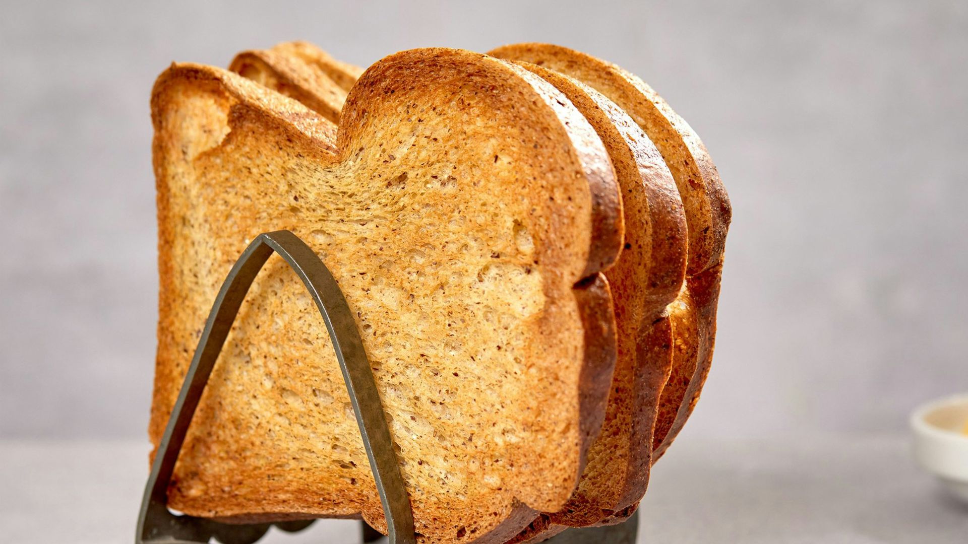 brown bread on white table