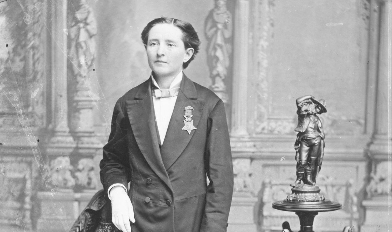 Getty Images - 515512106 - A portrait of Dr. Mary Edwards Walker. Walker was awarded the Congressional Medal of Honor, championed women's rights, and was an advocate of women wearing male attire.