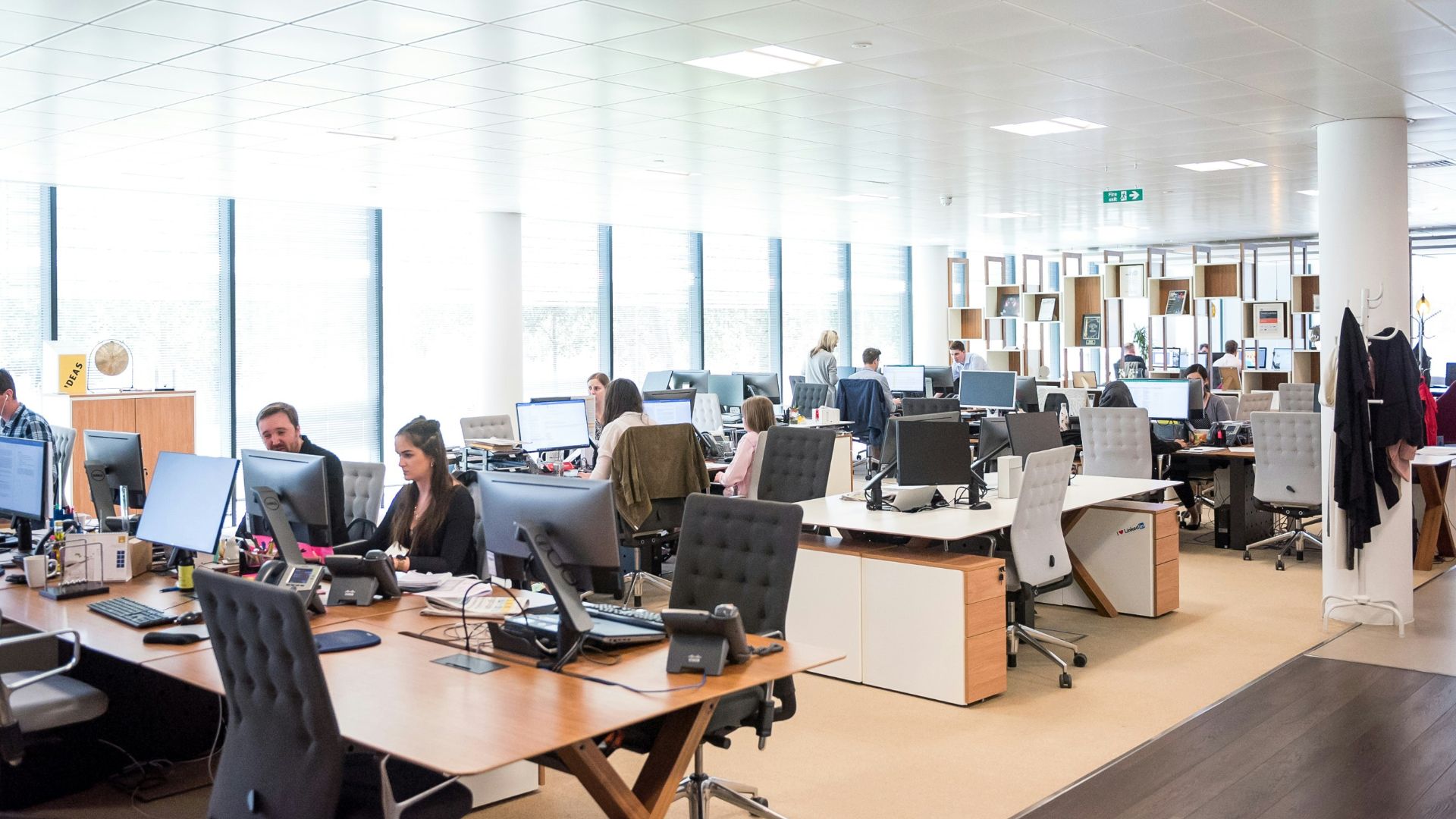 rectangular brown wooden table