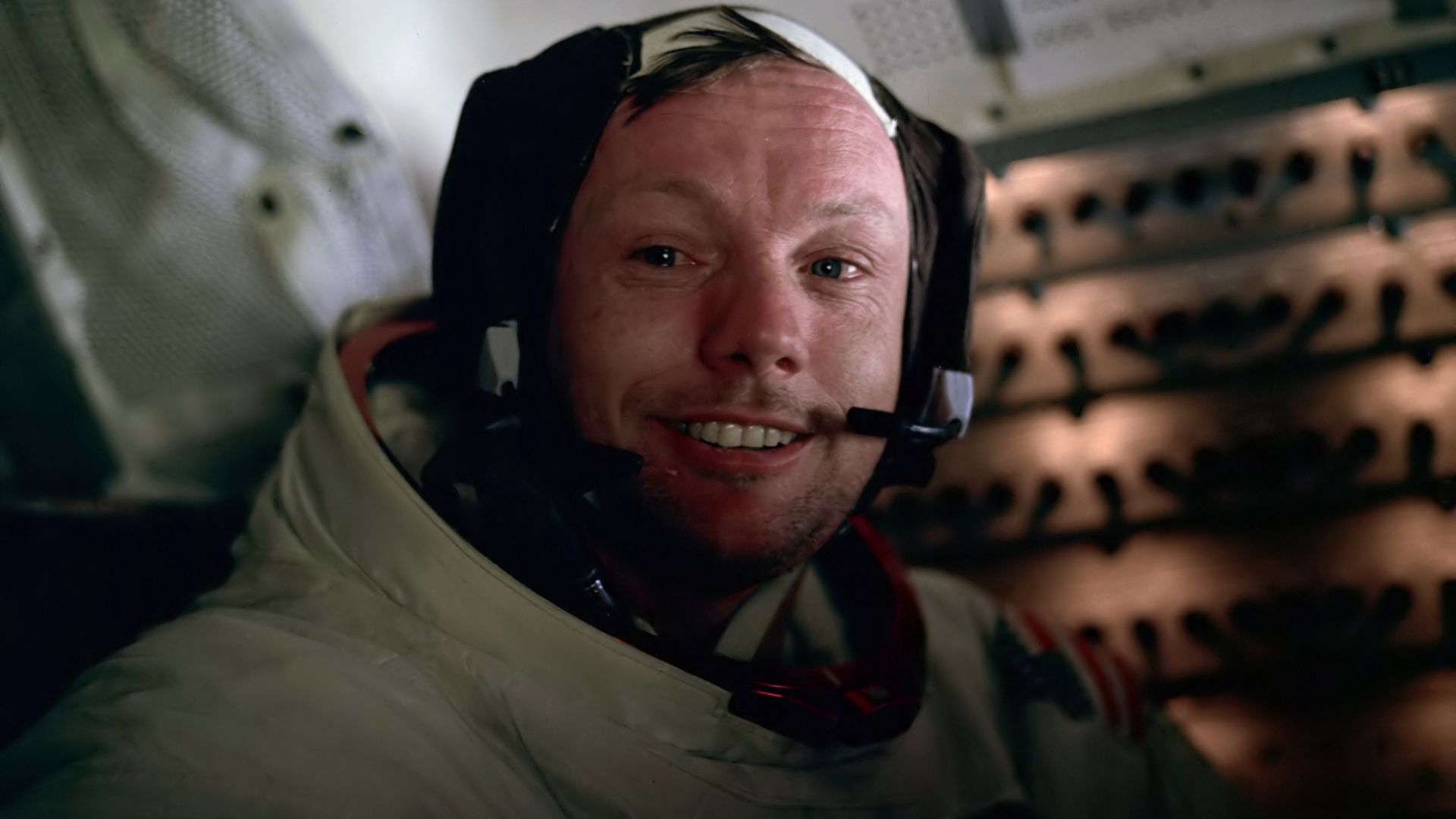 astronaut neil armstrong in space