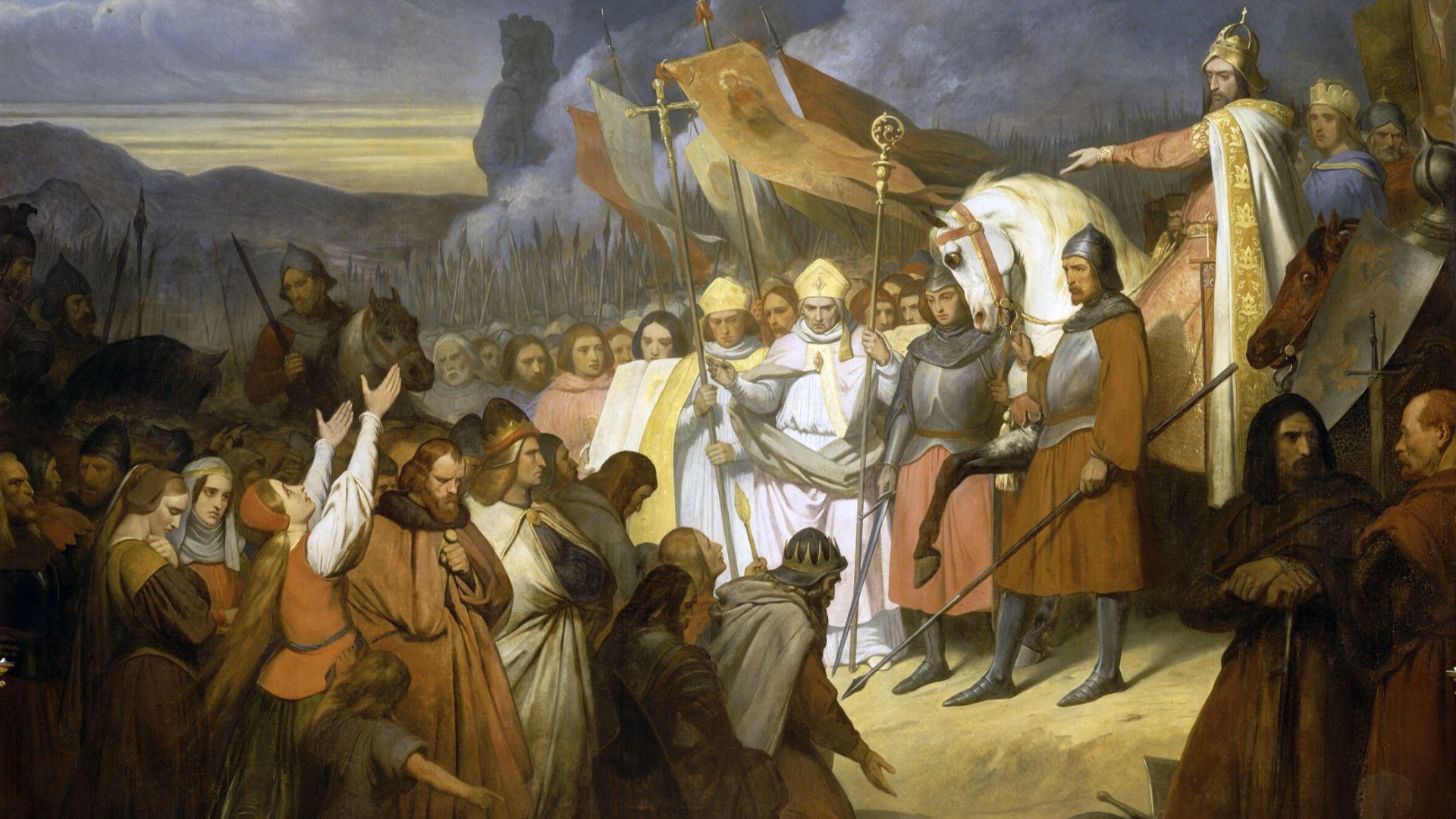 File:Charlemagne, empereur d'Occident, reçoit la soumission de Wittekind, 785, por Ary Scheffer.jpg