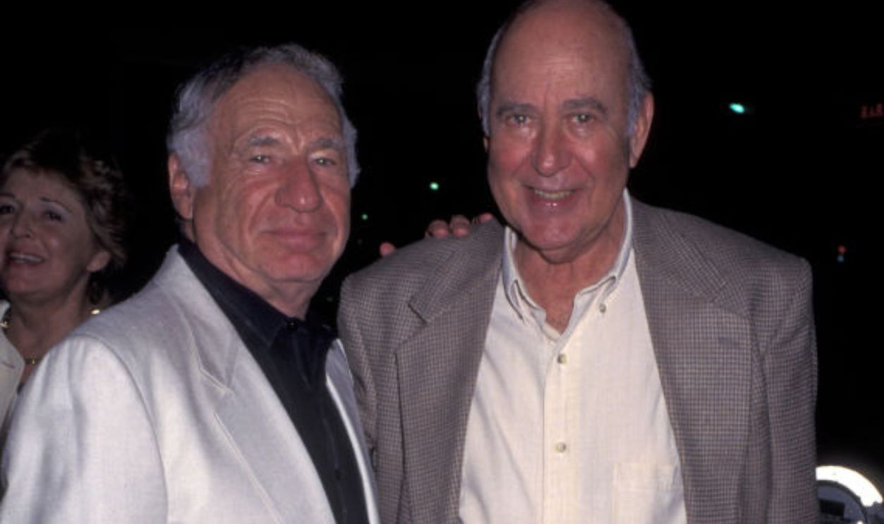 Mel Brooks and Carl Reiner attend the opening of 