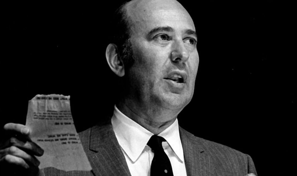 SANTA MONICA, CA - JUNE 2: Carl Reiner attends Eugene McCarthy Campaign Rally on June 2, 1968 at the Santa Monica Civic Auditorium in Santa Monica, California.
