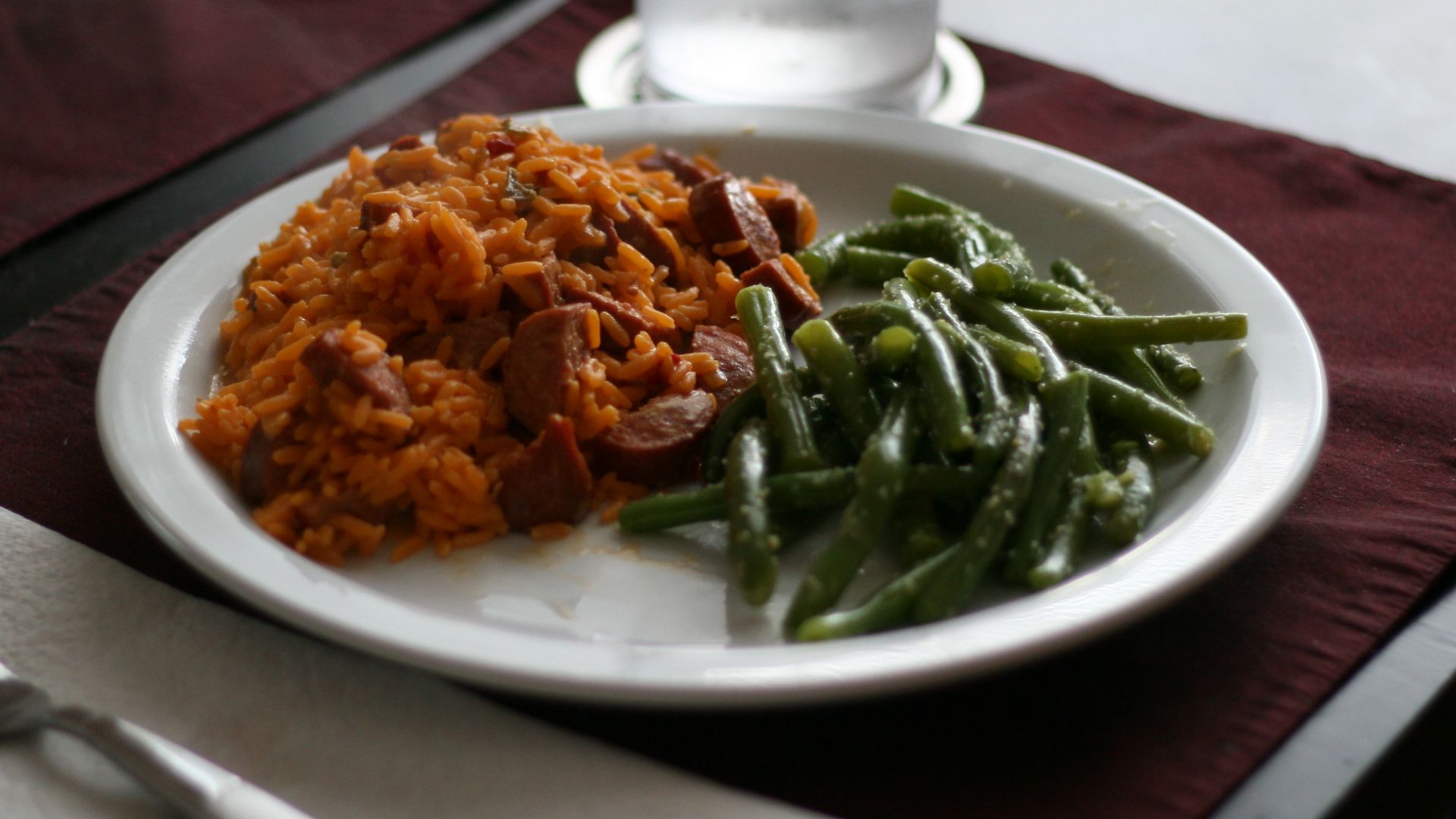 File:Jambalaya and green beans 2.jpg