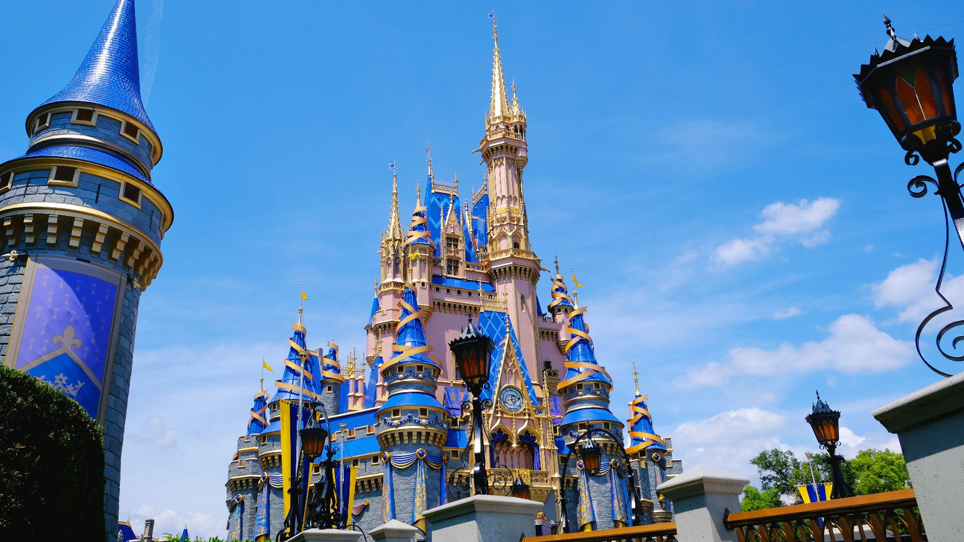 white and blue concrete castle under blue sky during daytime