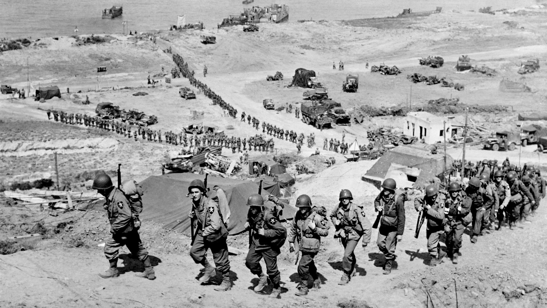 File:2nd Infantry Division, E-1 draw, Easy Red sector, Omaha Beach, D+1, June 7, 1944.jpg
