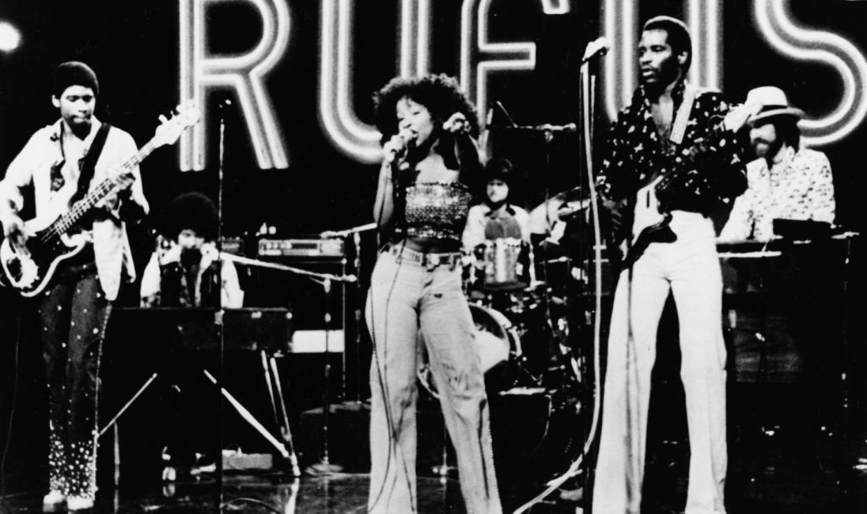 Rufus featuring Chaka Khan perform on US TV show Midnight Special, 1975.