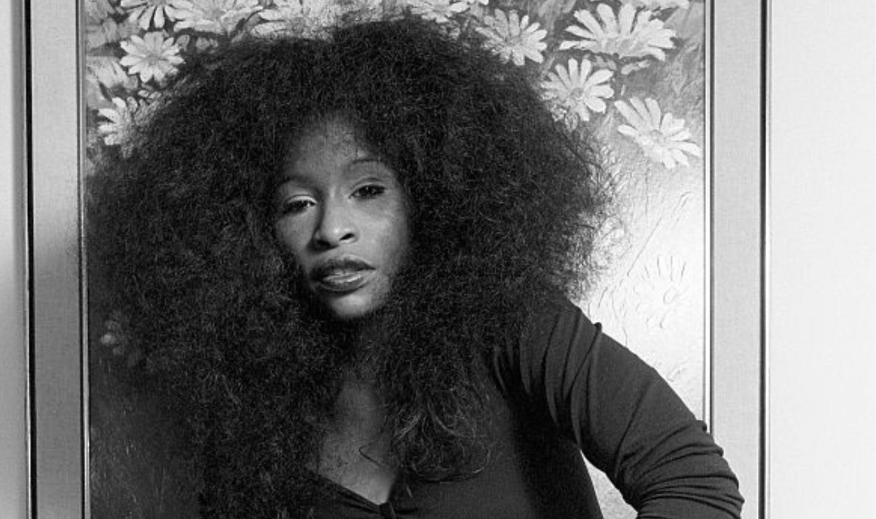 American singer and songwriter Chaka Khan, frontwoman of the funk band Rufus, in her New York City hotel room.