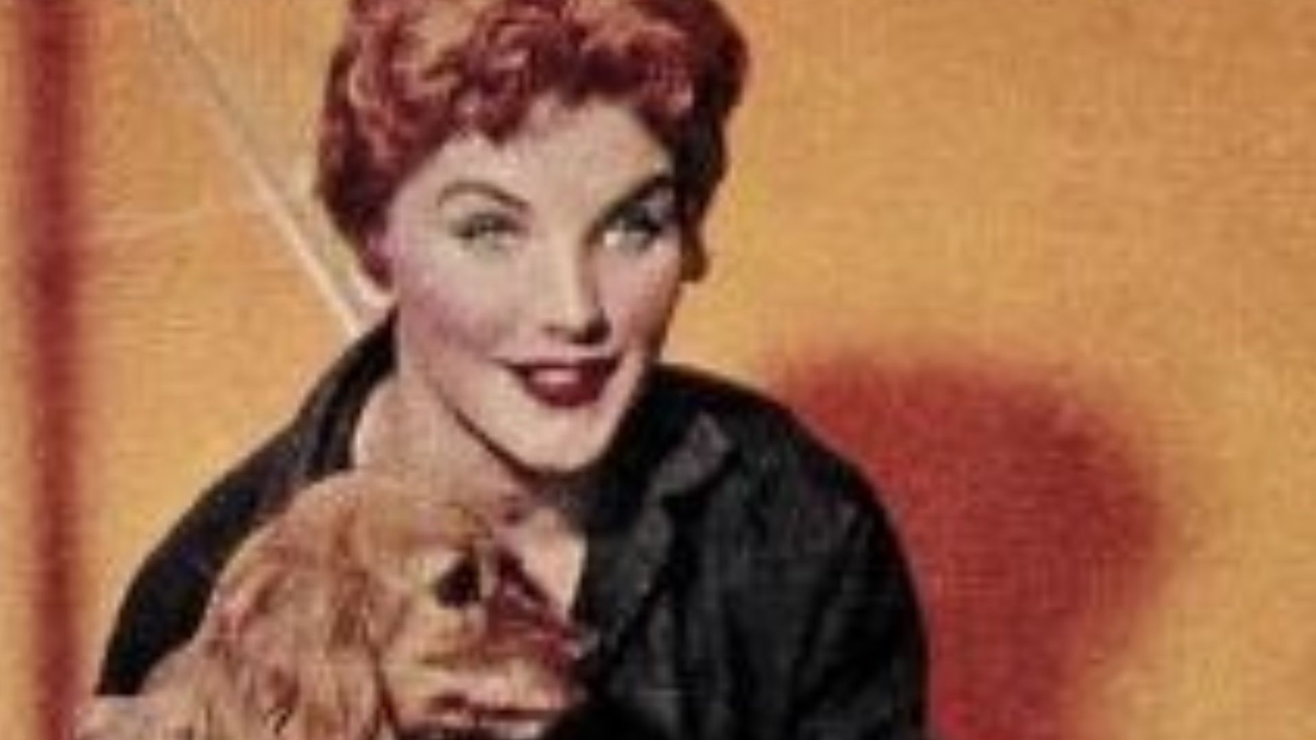File:Debra Paget with cocker spaniel Honey, 1954.jpg