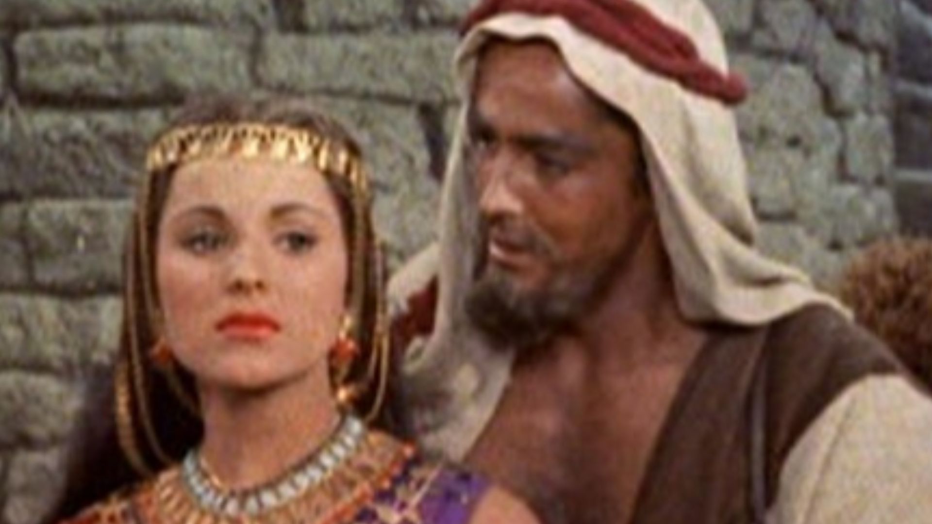 File:Debra Paget and John Derek in The Ten Commandments film trailer.jpg