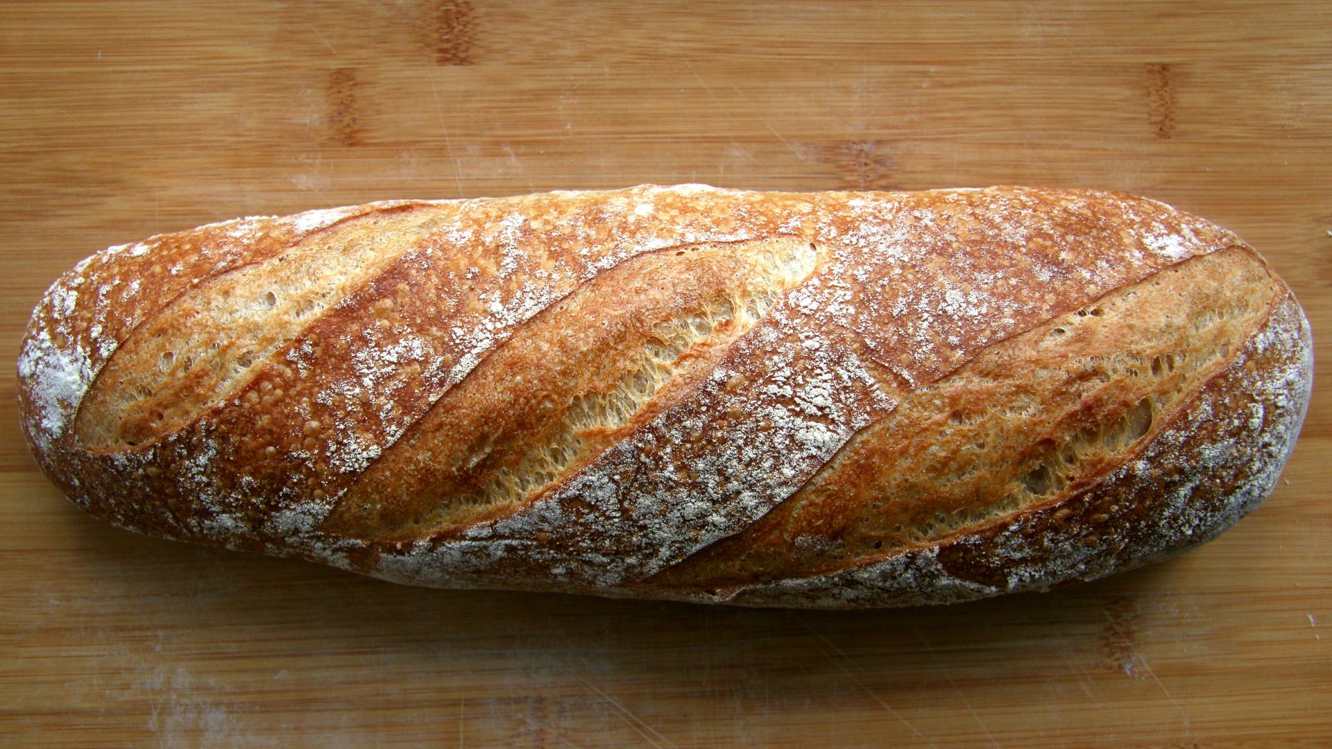 bread on brown wooden table