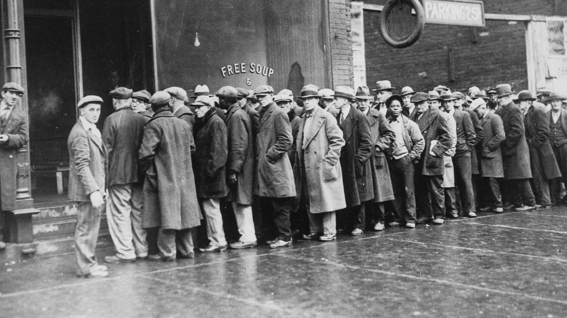 File:Unemployed men queued outside a depression soup kitchen opened in Chicago by Al Capone, 02-1931 - NARA - 541927 (cropped).jpg