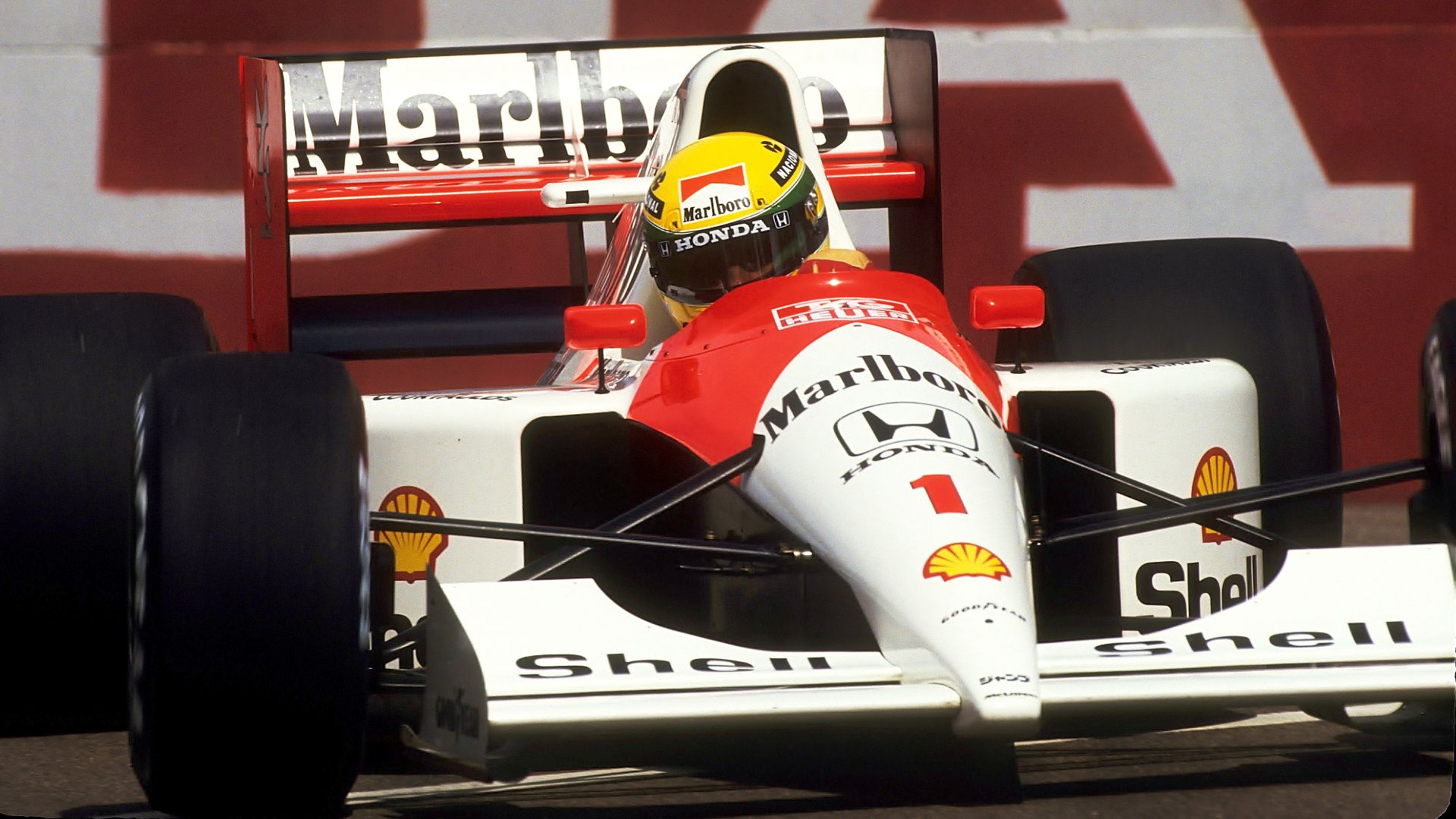 Ayrton Senna (McLaren) at the 1991 United States Grand Prix, Phoenix