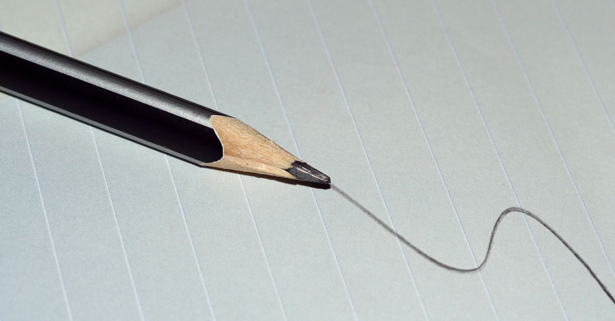 Pencil scribbling on paper