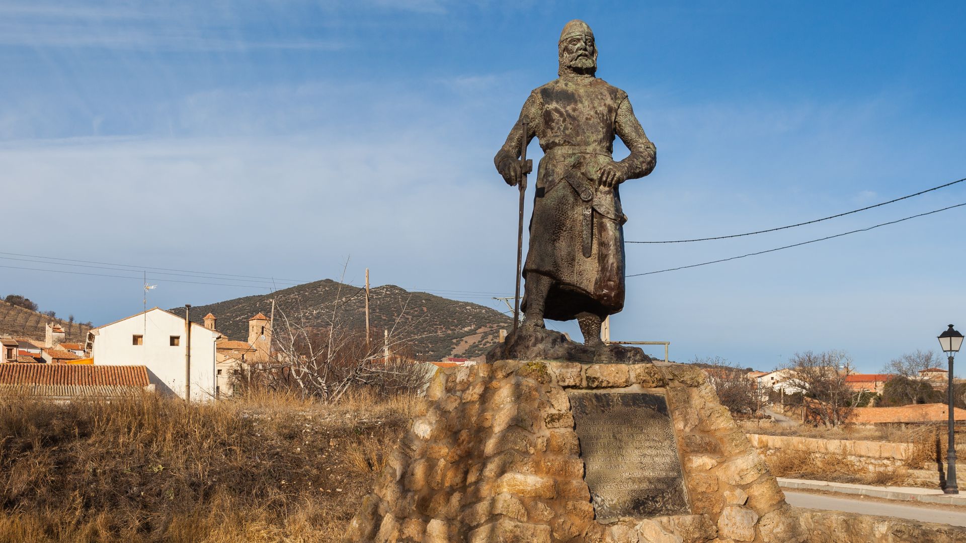Statue of El Cid, El Poyo del Cid, Teruel, Spain