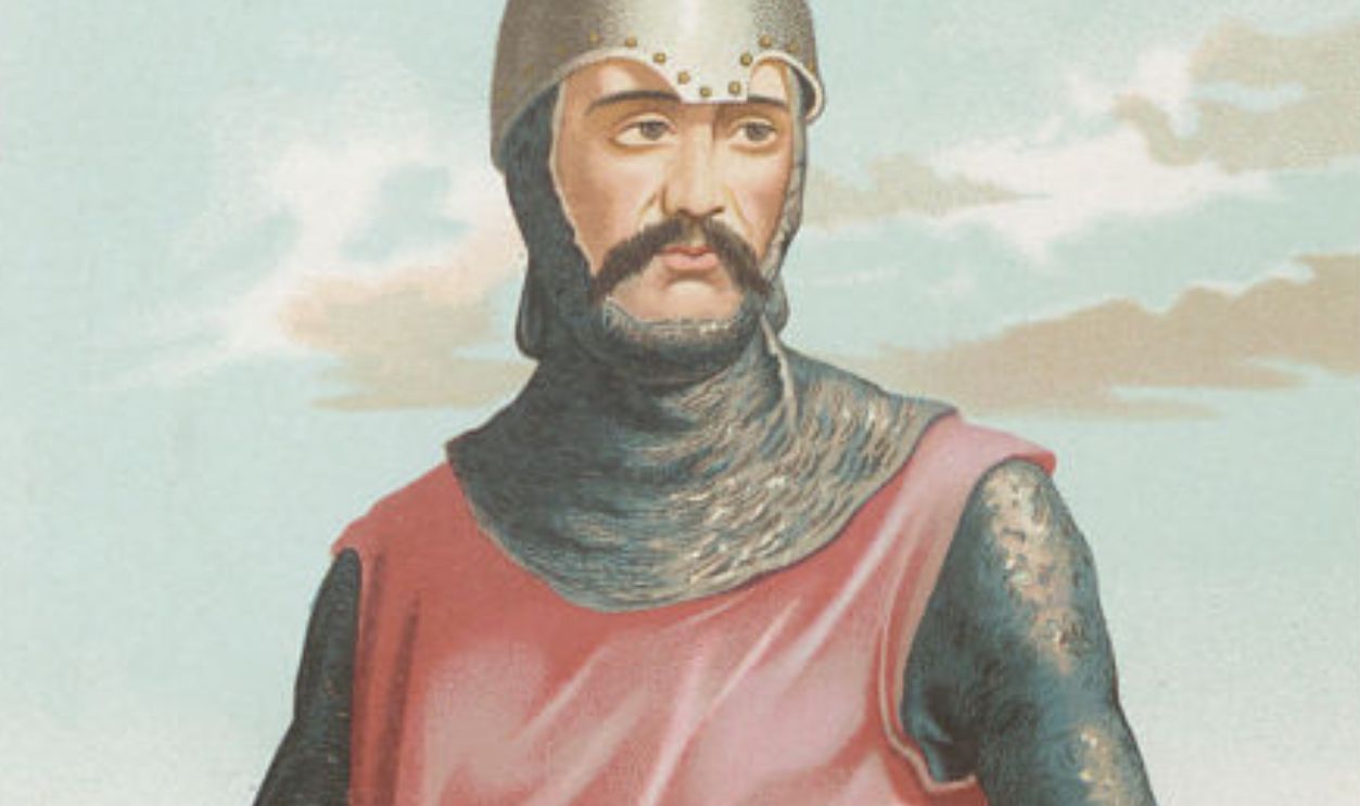 El Cid (Rodrigo Díaz de Vivar). From: Hombres y mujeres ce?lebres de todos los tiempos by Juan Landa, 1875-1877. Private Collection. Artist Anonymous. 