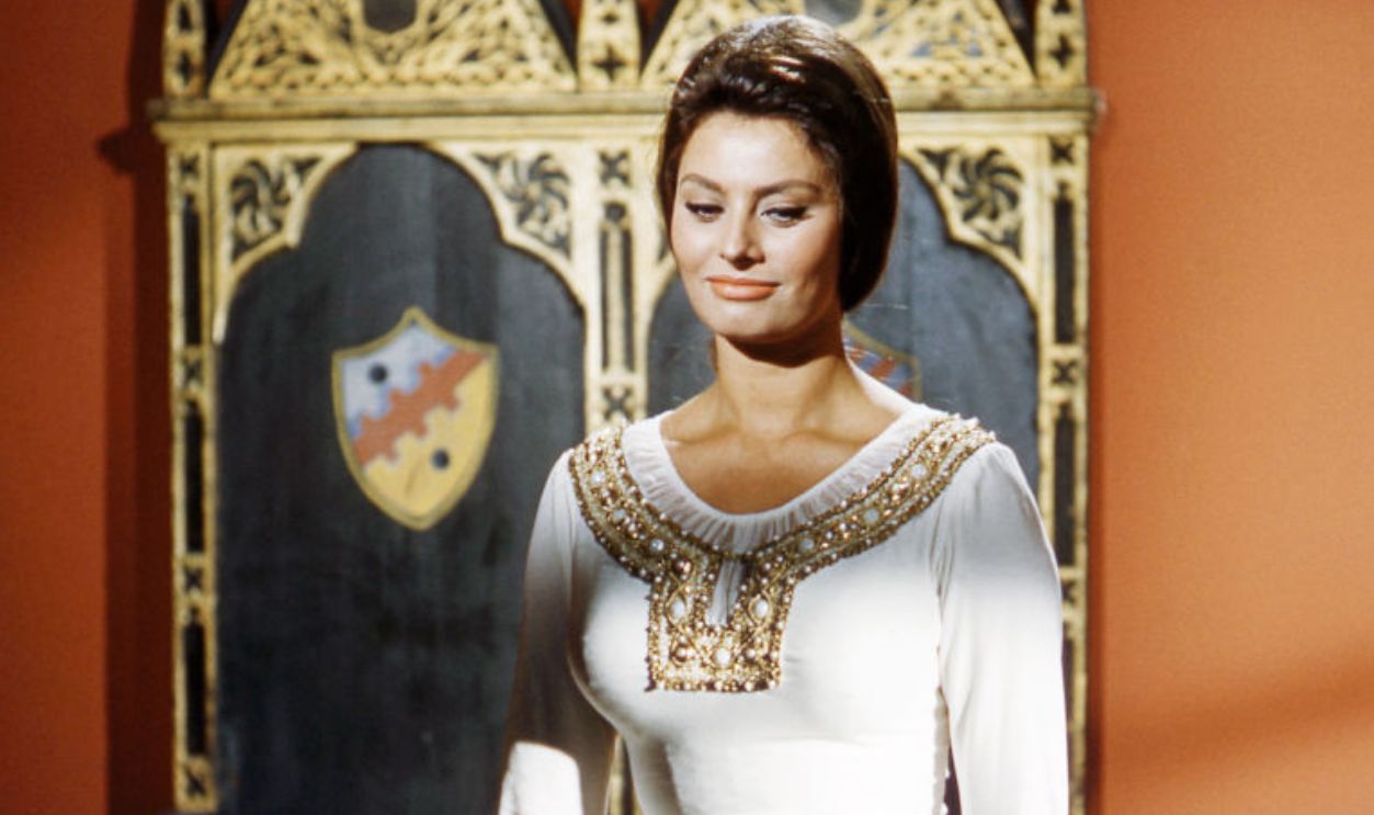 Sophia Loren, Italian actress, in a publicity image issued for the film, 'El Cid', 1961. The historical drama, directed by Anthony Mann (1906-1967), starred Loren as 'Jimena'. 