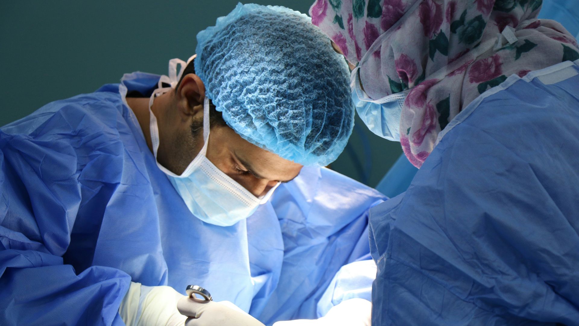 doctor having operation