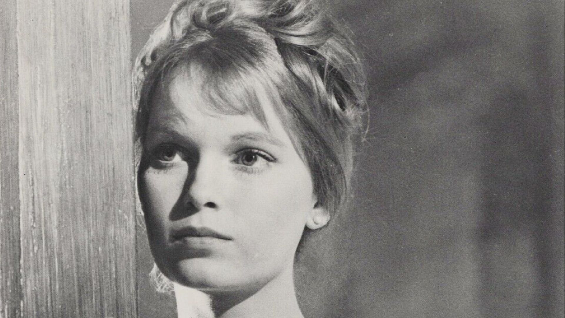 Publicity photo of actress Mia Farrow in Guns at Batasi, 1964.
