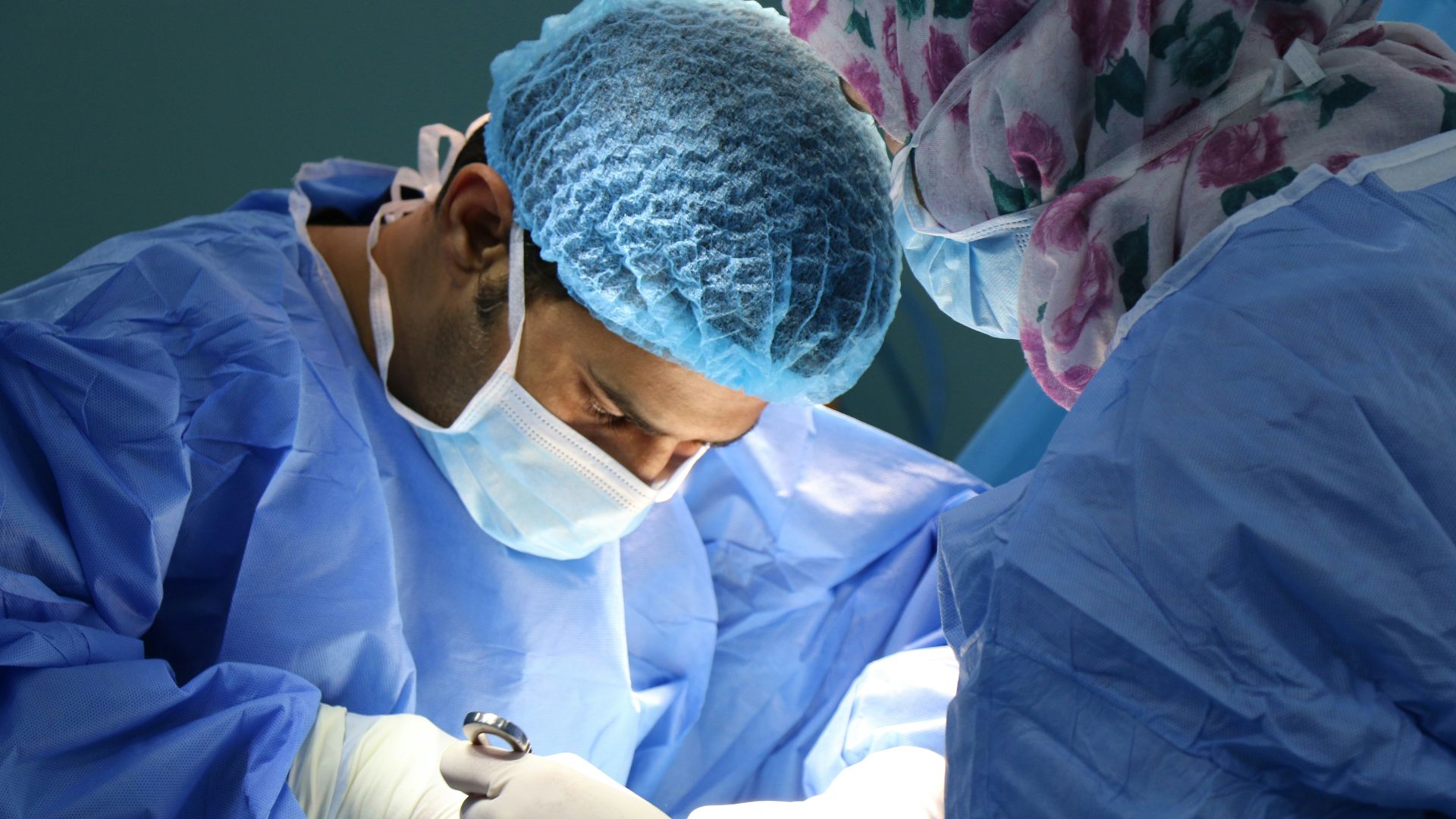 doctor having operation