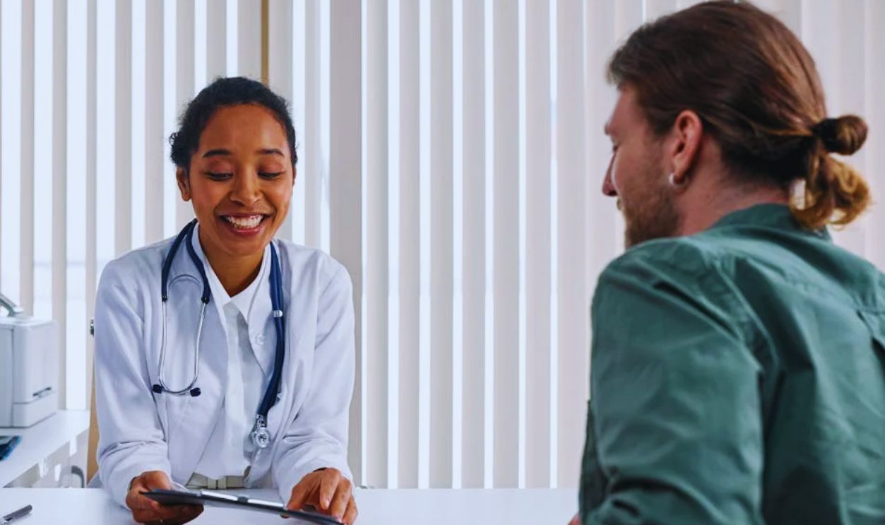 A Doctor Talking the Patient