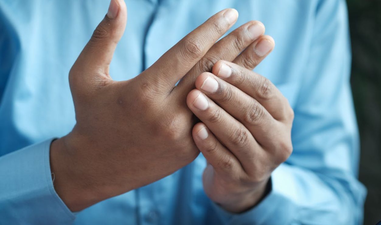 Hands Together in Close-Up Photography