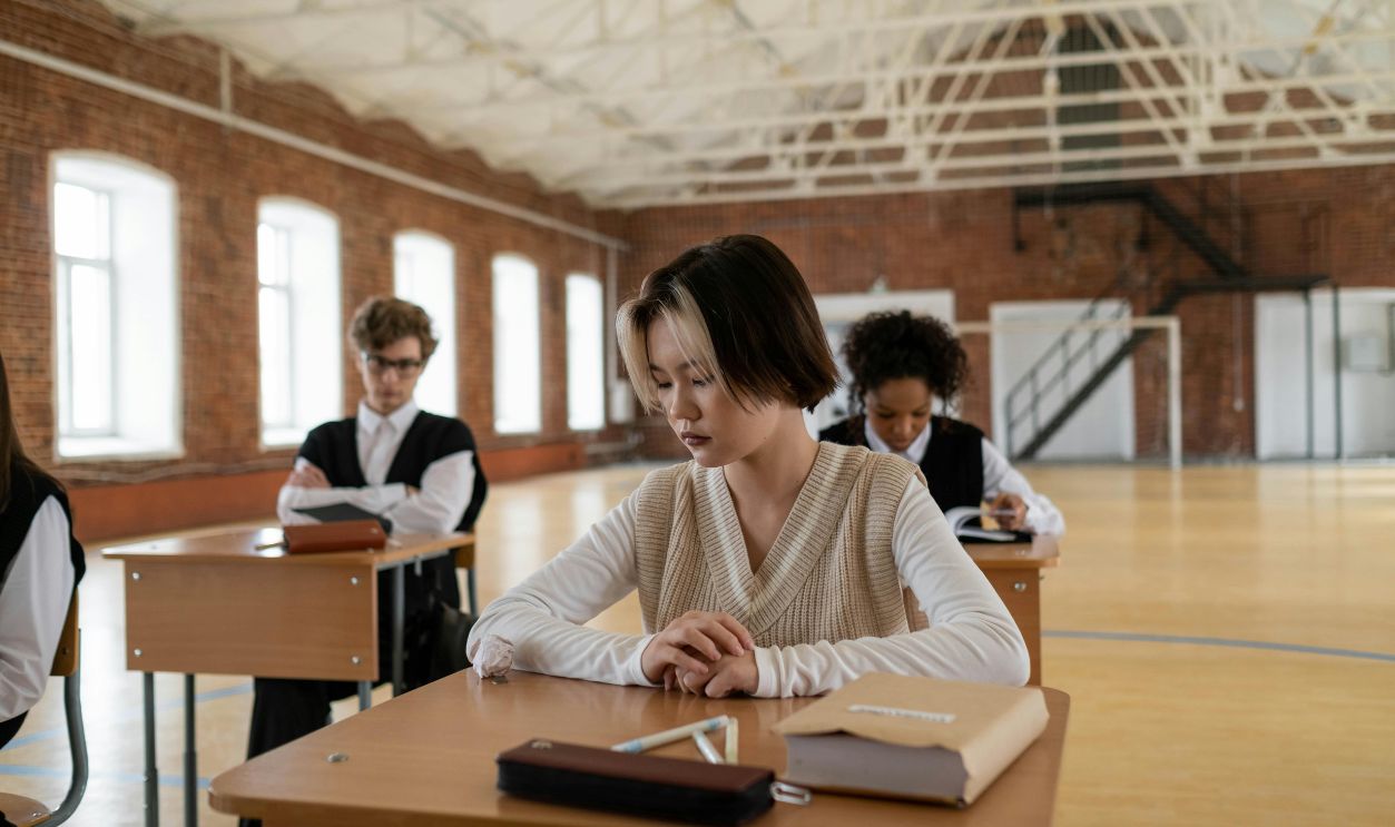 Students Inside the School