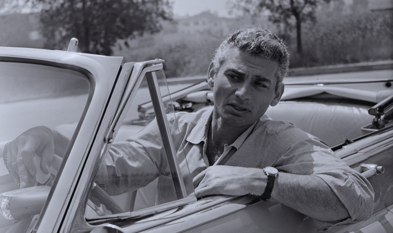 Gettyimages - 2171466395, At Home With Jeff Chandler American actor Jeff Chandler, wearing a light-coloured shirt, driving a convertible car in the grounds of his home in Rancho Mirage, California, circa 1957. 