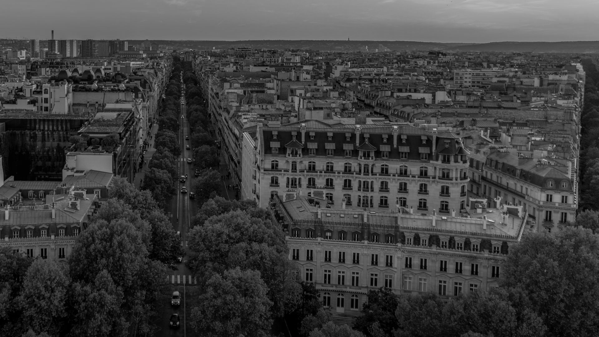 Paris from the Arc de Triomphe