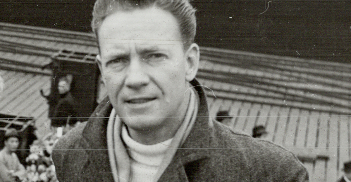 Black and white image of Richard Hamilton