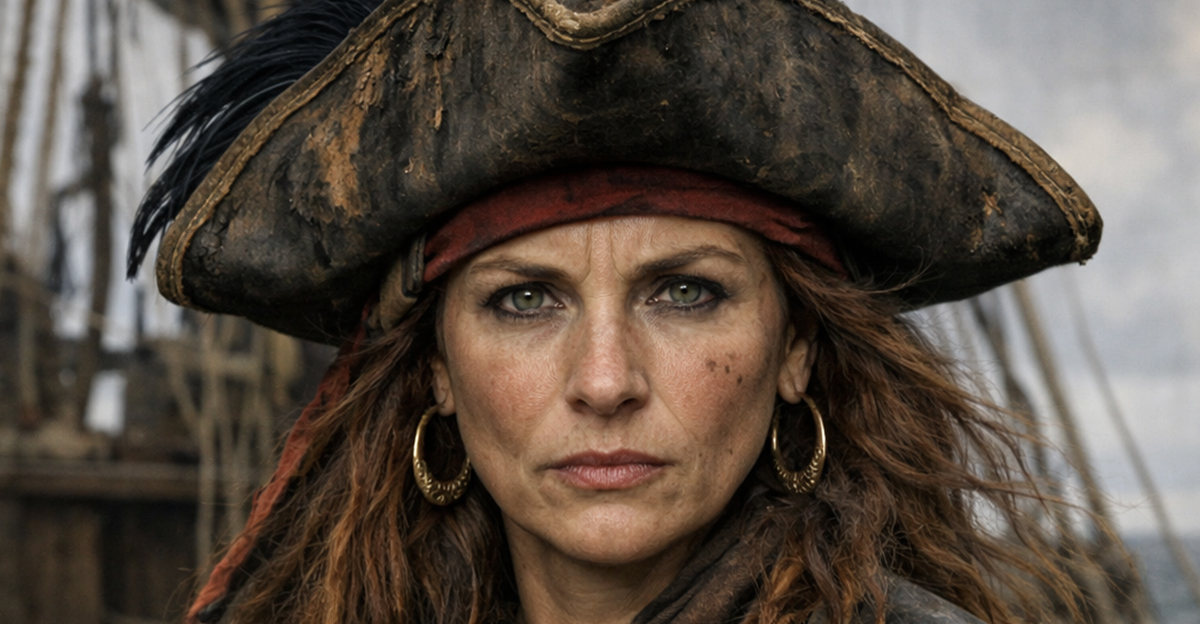 AI-generated image of Irish Pirate Queen Grace O'Malley