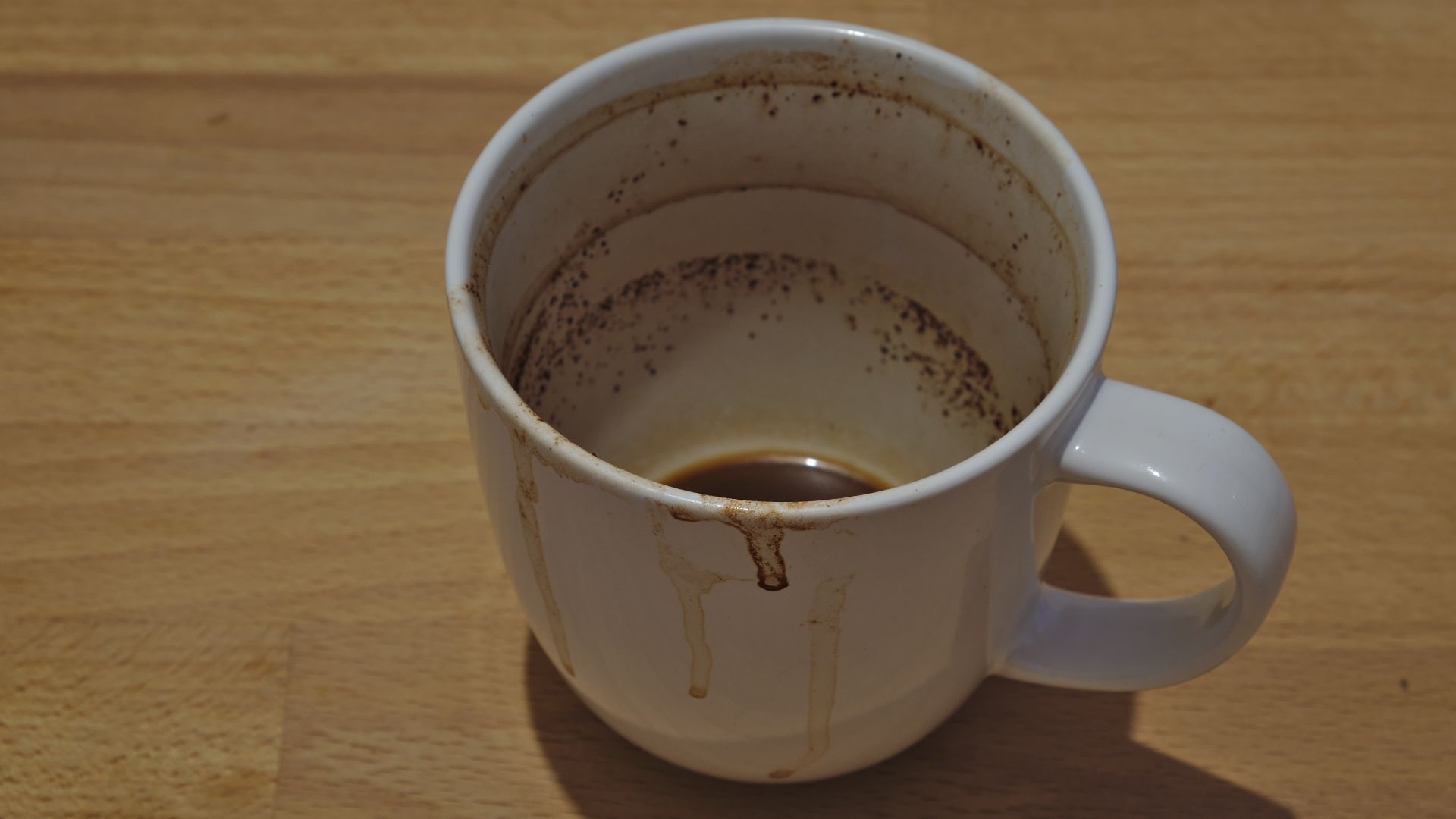 Dirty mug (IKEA VARDAGEN 30cl 8cm after a mocha DSCF2650)