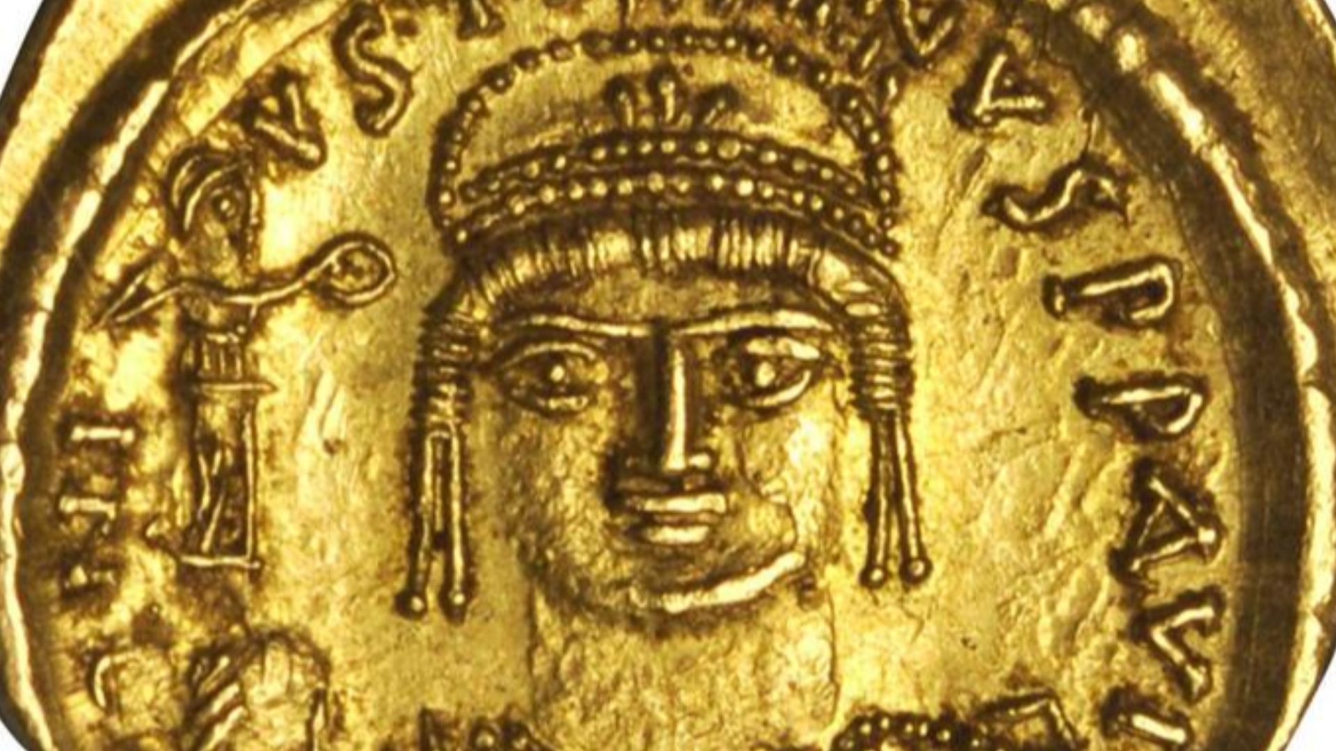 Solidus of Justin II from Alexandria, Egypt