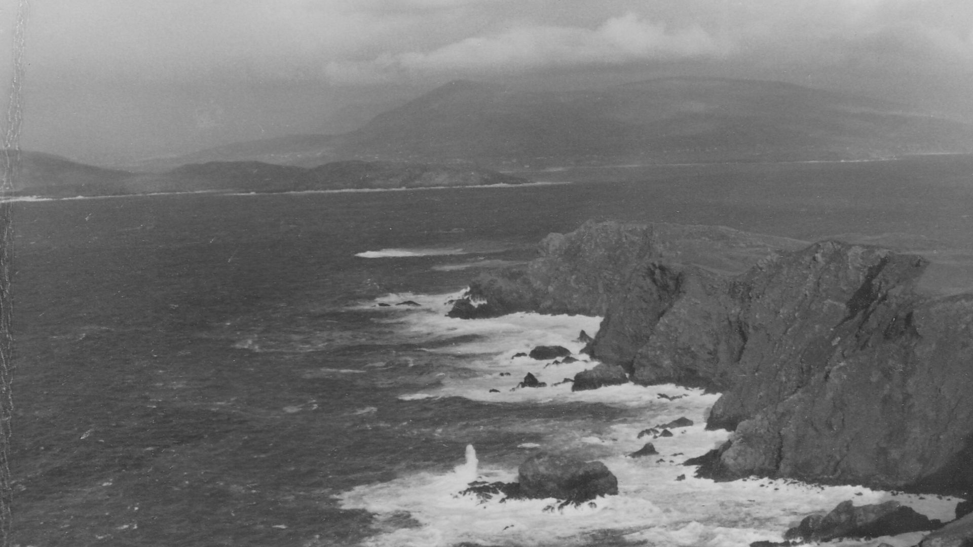 Clare Island vistas, Co Mayo, Ireland. Looking towards Achillbeg and Corraun across water. Date is approximate but correct month.