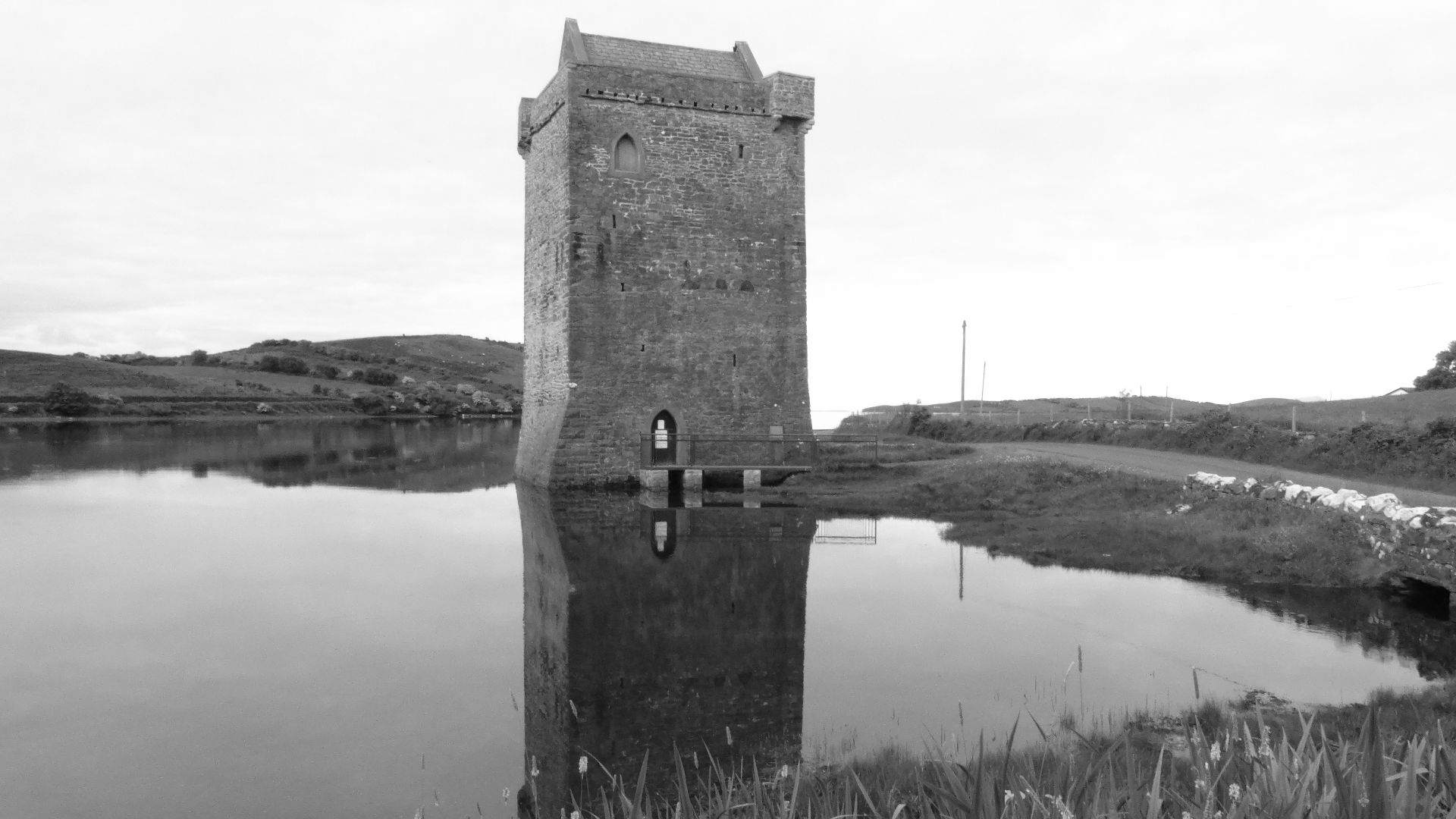 Rockfleet Castle near Newport, Co Mayo 