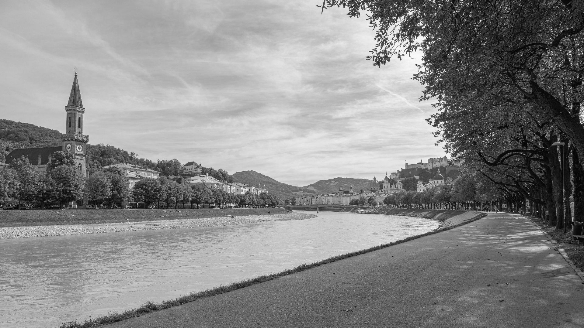 Kaipromenade Franz-Josef-Kai, Salzburg