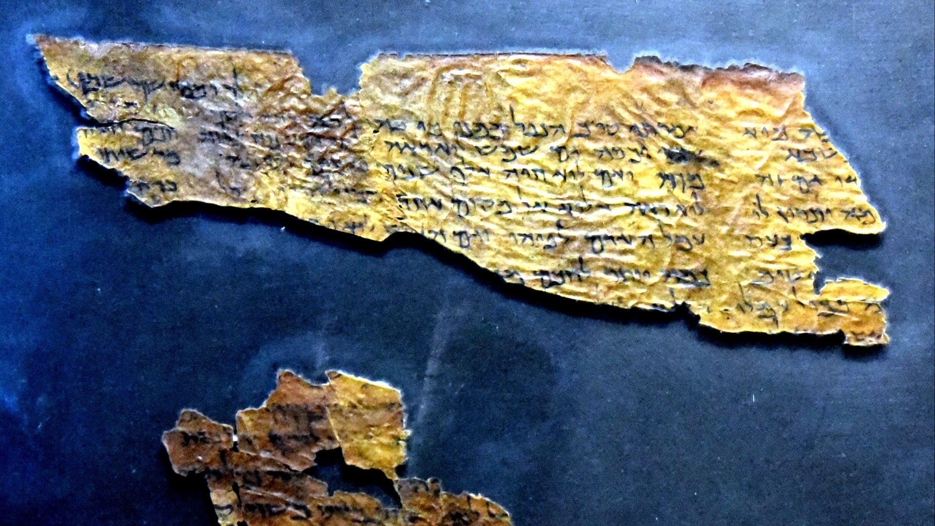 Dead Sea Scroll number 109 (4Q109), also known as Qohelet (Ecclesiastes). From Qumran Cave 4. From Qumran (Khirbet Qumran or Wadi Qumran), West Bank of the Jordan River, near the Dead Sea, modern-day State of Israel. On display at The Jordan Museum in Amman, the Hashemite Kingdom of Jordan.